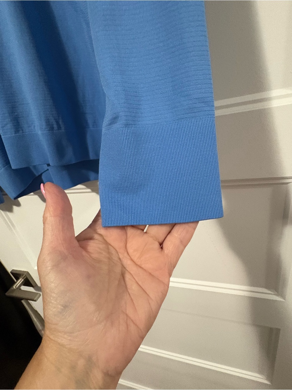 lululemon athletica Swiftly Relaxed Long Sleeve pool side blue sz 10 - Picture 4 of 8